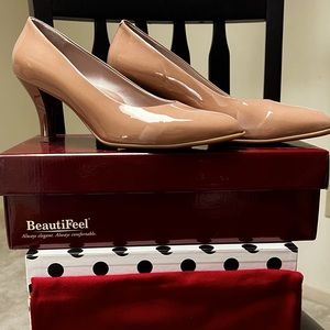 Beautifeel Bisque Patent Leather Pumps Sz 41